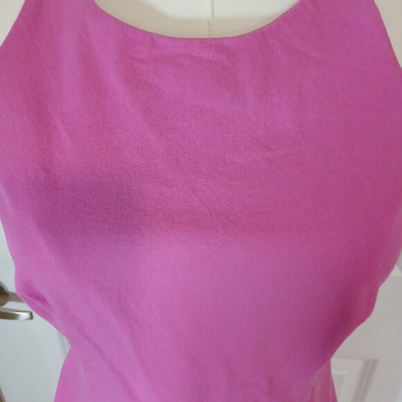 Banana Republic Sheath Dress Women’s Size 8 Pink Sleeveless Back Zip Party - Picture 3 of 7
